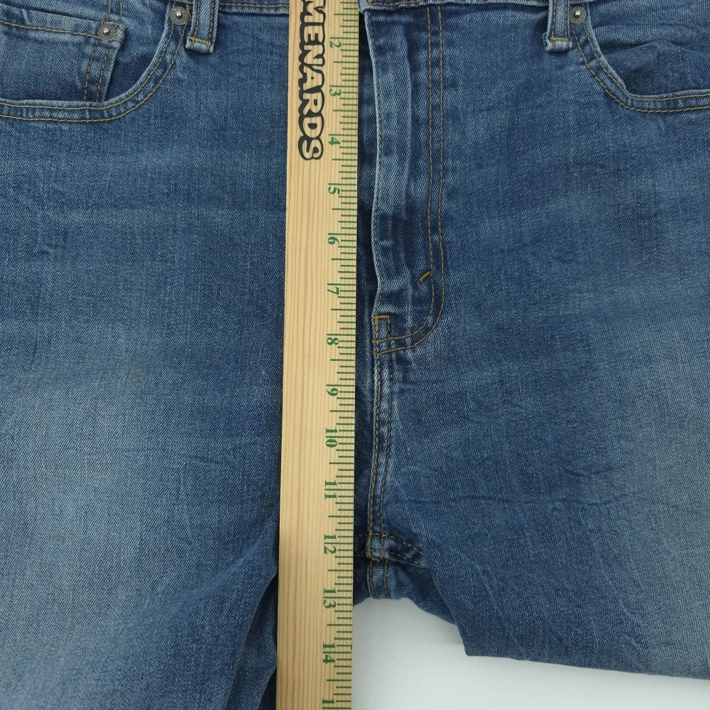 Levi's 502 Blue Jeans Mens 38X32‎ Measured 38X31 Taper Fit Comfort Stretch Denim